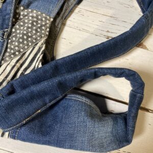 リメイクしたスカートを再リメイクしてバッグに