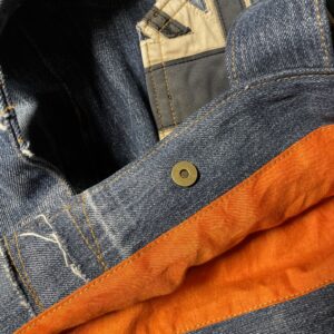 メンズジーンズをリメイクしてカッコいいトートバッグに