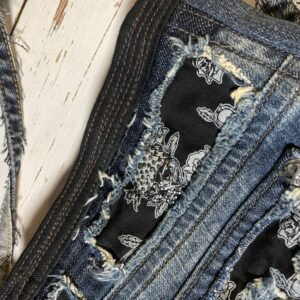 ジーンズ１っぽん使い切るスマホポシェット