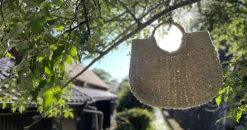麻紐でちょっとしっかり目のトートバッグ