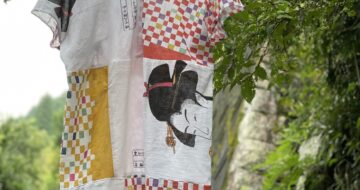 100均手ぬぐいで夏の普段着