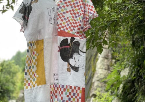 100均手ぬぐいで夏の普段着