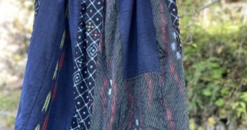 古布つぎハギギャザースカート