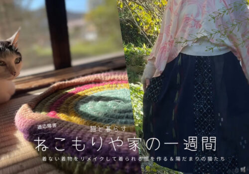 着ない着物をリメイクして着たい服を作る＆陽だまりの猫