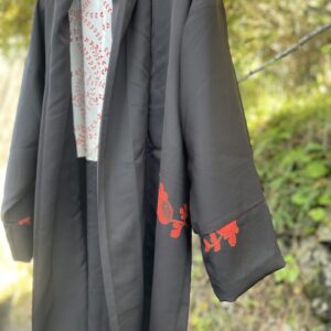 絵羽織をコートにリメイク