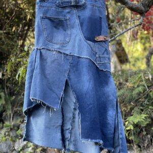 デニムリメイク変形ティアードスカート#ジーンズリメイク