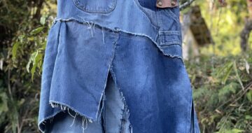 デニムリメイク変形ティアードスカート#ジーンズリメイク