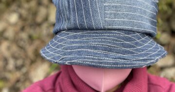 デニムリメイク〜ゆったりソフト帽子#ジーンズリメイク