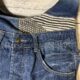 リメイクしたスカートを再リメイクしてバッグに